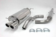 Sports exhaust for Audi A3 8l 1.8T, 1.6L, 1.9 TDI Ø 63.5mm made of stainless steel with EC approval (no registration required)