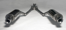 Exhaust system/sport exhaust for Audi A6 (C5) 2.5TDI, 2.7T ø 63.5mm stainless steel duplex