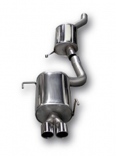 Exhaust system/Sports exhaust for RS2 S2 B4 ø 76mm stainless steel with EC approval (no registration required)