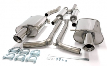 Exhaust system/sport exhaust for Audi A4 B6 1.8T 63.5mm made of stainless steel with EC approval (no registration required)