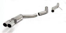 Sports exhaust for Audi A4 (B8) A5 2.0TDI 2WD Quattro ø 70mm Stainless Steel Duplex