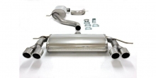 Exhaust system/sports exhaust for Audi A3 8P Golf 5 + 6 1.4FSI 1.8TSI 2.0FSI ø 76mm stainless steel duplex with EC approval (no registration required)