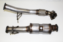 76mm Diameter Downpipe for Ford Focus MK2 RS500 ST225 with 200 Cell Racing Catalyst made of Stainless Steel