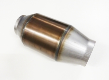 Sports catalytic converter with 200 cells up to Euro 4, L 300mm ø140mm, 60mm connections