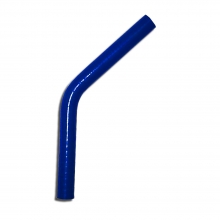 Silikonbogen 45° Grad 8mm innendurchmesser blau L 100mm 3 lagig 3,5mm Wandstärke