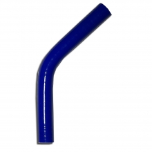 Silikonbogen 45° Grad 16mm innendurchmesser blau  L 100mm 3 lagig 4mm Wandstärke