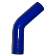 Silicone bend 45° degree 41mm inner diameter blue L 125mm 4-ply 5mm wall thickness