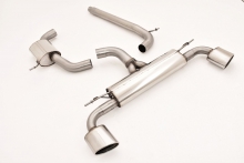 Exhaust system/Sport exhaust for Seat Leon 5F 2.0 TSI Cupra 265, 280, 290 ø 76mm made of stainless steel duplex with EC approval (no registration required)