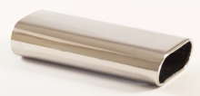 Tailpipe 10 - 75x135 straight stainless steel