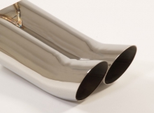 Tailpipe 1 - 2x76mm DTM Stainless Steel