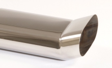 Tailpipe 2 - 75x135 mm DTM sharp-edged stainless steel