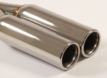 Exhaust tip 4 - 2x80mm round flared stainless steel