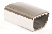 Tailpipe 68 - 80x140 Trapezoidal wide side up Stainless steel