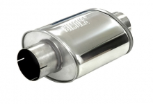 Muffler Universal Simons ø 89mm 3.5 oval 140x220mm L 250mm Stainless Steel