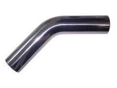 Alurohrbogen 45° ø 57mm - L 260mm - 2mm Wandstärke gebördelt