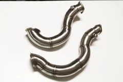 Downpipe für BMW N54 135i, 335i E90, E91, E92, E93, 135i E82 E88 aus Edelstahl 2x ø 76mm