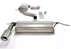 Edelstahl Sportauspuffanlage 1x100 mm für Golf VI 1.4TSi/1.8TSi  EG-Genehmigung