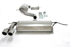 Edelstahl Sportauspuffanlage 2x80 mm für Golf VI 1.4TSi/1.8TSi EG-Genehmigung