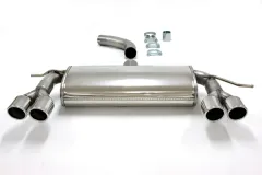 Edelstahl Sportendtopf Duplex L+R 2x80 mm für VW Golf VI 1.4TSi/1.8TSi EG-Genehmigung