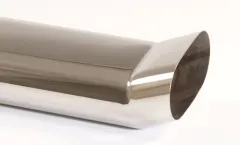 Endrohr 2 - 75x135 mm DTM scharfkantig Edelstahl