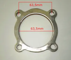 Flansch für Hosenrohr ø 63,5mm 4-Loch Abgang Stahl GT3076R GT30