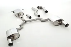 FMS Sportauspuff für Audi A4 (B8) A5 1.8 TFSI 2.0 TFSI 2WD Quattro ø 76mm Edelstahl Duplex mit EG-Genehmigung (eintragungsfrei)