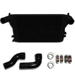 Ladeluftkühler Kit für Golf 5 6  GTI R Audi A3 S3 Seat Leon Passat B6 2.0 TFSI Douple-DIN 65mm plug and play