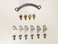 Montageset Turbolader für K03, K04-001, K04-015 u. K04-023 Abgasgehäuse mit 6 Schrauben und 6 Halteplättchen