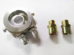 Ölfilteradapter für Turboumbauten mit Ölkühleranschluss D08 Anschlüsse + 3/8 Innengewinde