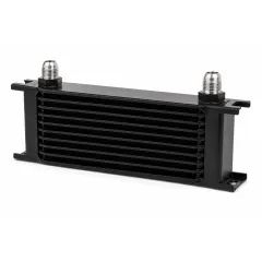 Ölkühler 10 Reihen 330x70x50mm - D10 Anschlüsse - schwarz