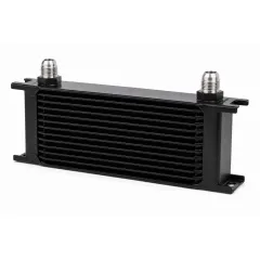 Ölkühler 13 Reihen 330x92x50mm - D08 Anschlüsse schwarz