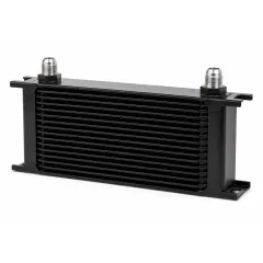 Ölkühler 19 Reihen 330x134x50mm - D10 Anschlüsse - schwarz