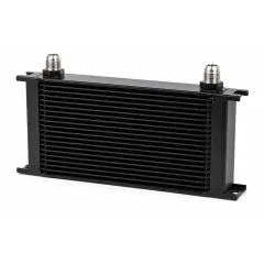 Ölkühler 25 Reihen 330x175x50mm - D08 Anschlüsse schwarz