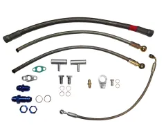 Öl- und Wasseranschluss kit für VR6 R32 Motoren für GT30 nur 440168 mit Abgang am Kettenspanner