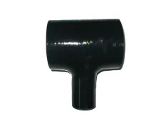 Silikon T-Stück 89>25mm innendurchmesser schwarz 4 lagig 5mm Wandstärke