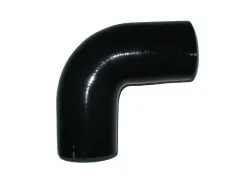 Silikonbogen 90° Grad 19mm innendurchmesser schwarz L 100mm 3 lagig 4mm Wandstär