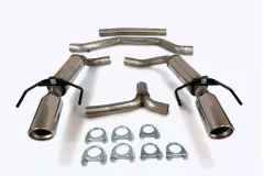 Simons Edelstahl Duplex Sportauspuffanlage 100 mm + 100 mm Rund für SAAB 9-3 1.9TiD/1.9TTiD