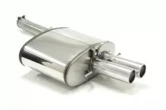 Simons Edelstahl Sportauspuffanlage 2x 80mm Rund für BMW 5er E61 550i V8 Touring