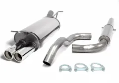 Simons Edelstahl Sportauspuffanlage 2x80 mm für Audi A3 (8L) 1.6/1.8/1.8T/1.9TDI EG-Genehmigung