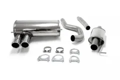 Simons Edelstahl Sportauspuffanlage 2x80 mm für BMW E93 323, 325 (N52 Motor) 2005-2007 mit EG-Genehmigung (eintragungsfrei)