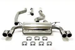 Simons Edelstahl Sportauspuffanlage Duplex 2x 80 mm für BMW F31 320i, 328i
