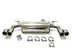 Simons Edelstahl Sportauspuffanlage Duplex 2x 80 mm für BMW F31 320i, 330i