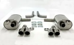 Simons Edelstahl Sportendtopf Duplex 2x80 mm für Audi A6 (C6) Quattro Limousine/Avant/Allroad/Kombi 2.4/2.8/3.0TFSi/3.2/4.2/2.0TDI/2.7TDI/3.0TDI