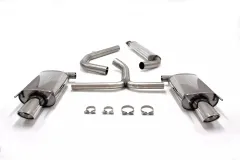Simons Edelstahll Sportauspuff Duplex 90/120 mm + 90/120 mm oval für Opel Insignia Limousine 2WD 2.0 Diesel EG Betriebserlaubnis