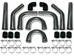 Universal Einbauset für Ladeluftkühler in 2,5 Zoll 63,5mm - schwarz