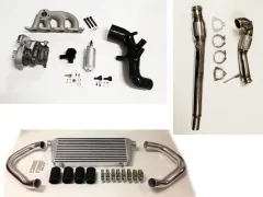 Upgrade Turbo Kit für Audi S3 8L TT 8N bis 320PS  plug&play mit K04-023 upgrade + Ansaugschlauch + BP + Downpipe + Krümmer + LLK + BOV schwarz
